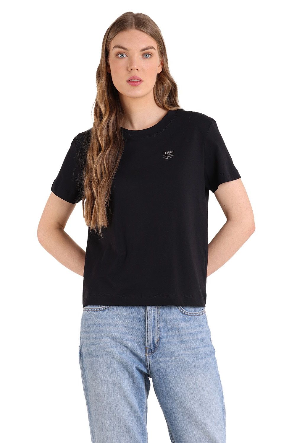 ESPRIT - Polera Manga Corta Algodón Mujer Esprit