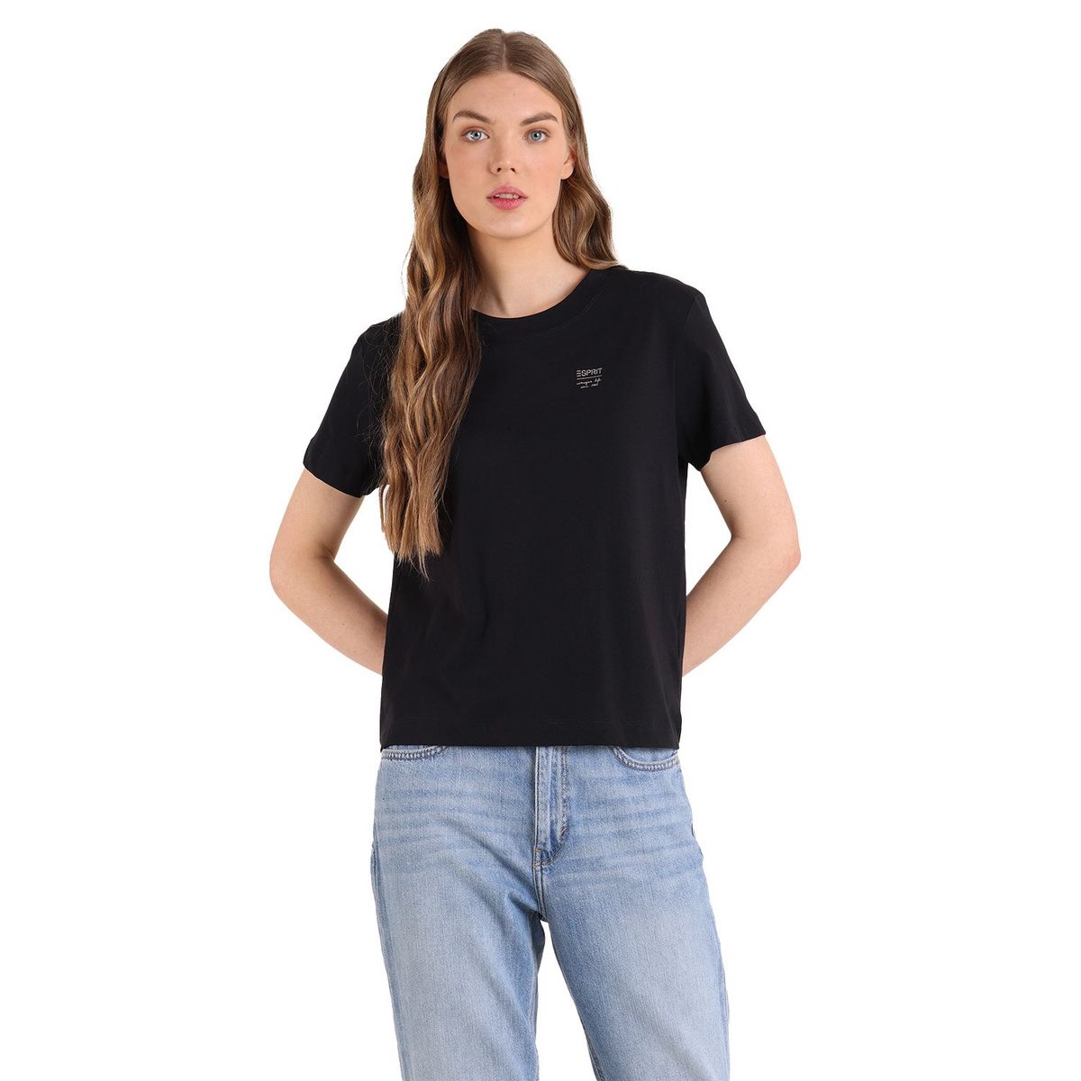 ESPRIT - Polera Manga Corta Algodón Mujer Esprit