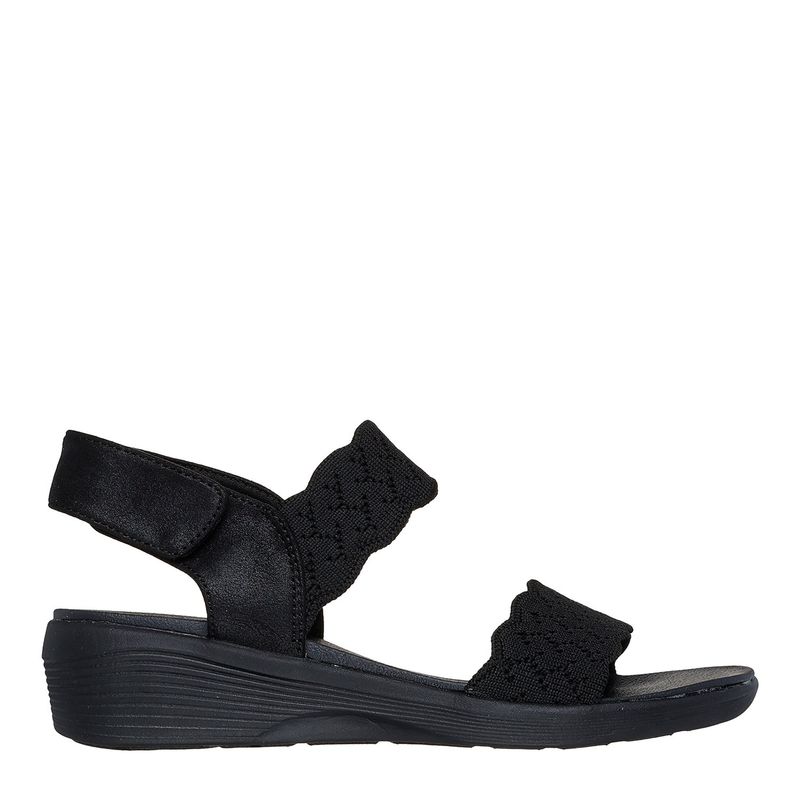 SKECHERS - Sandalia Skechers Mujer Negras con Plataforma