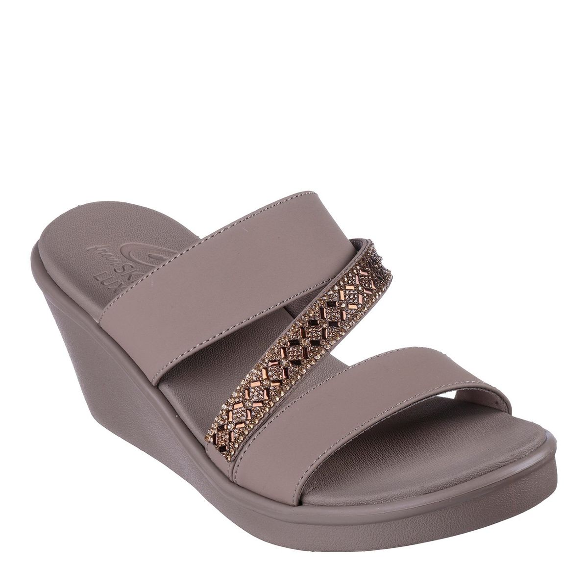 SKECHERS - Sandalia Mujer Gris Skechers