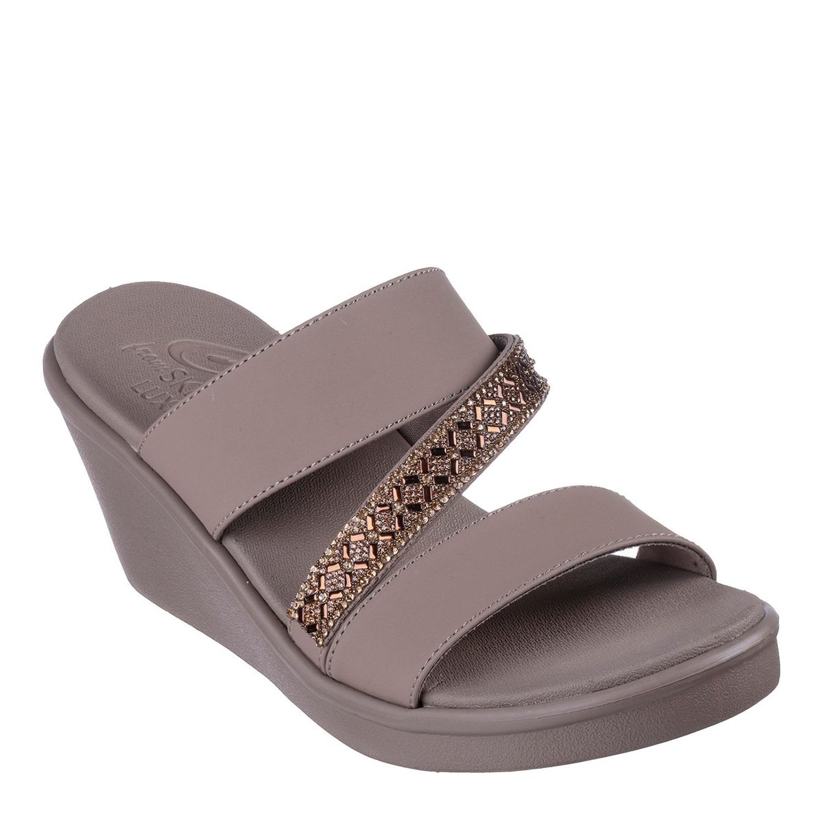 SKECHERS - Sandalia Mujer Gris Skechers