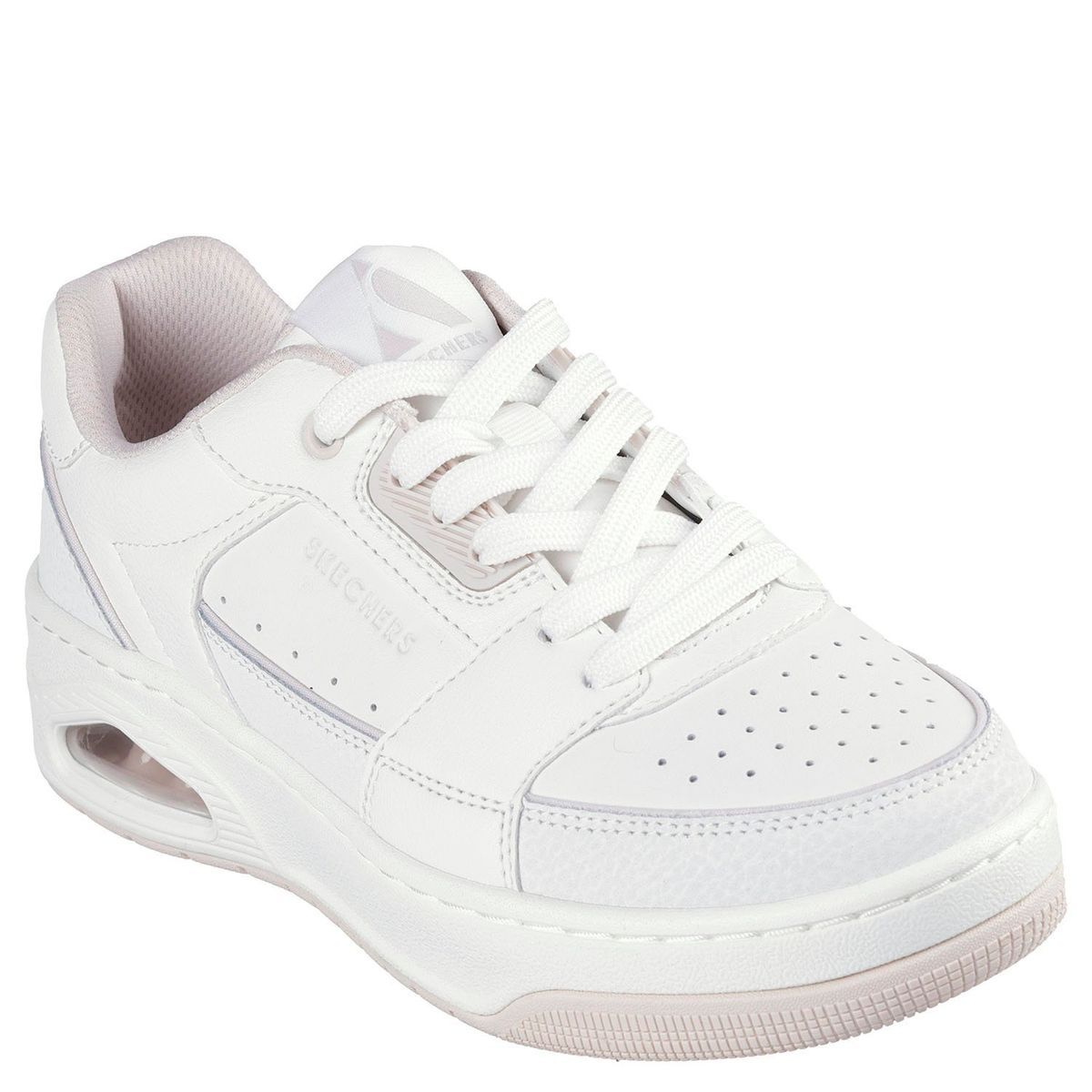 SKECHERS - Zapatilla Urbana Mujer Cuero Blanco Skechers