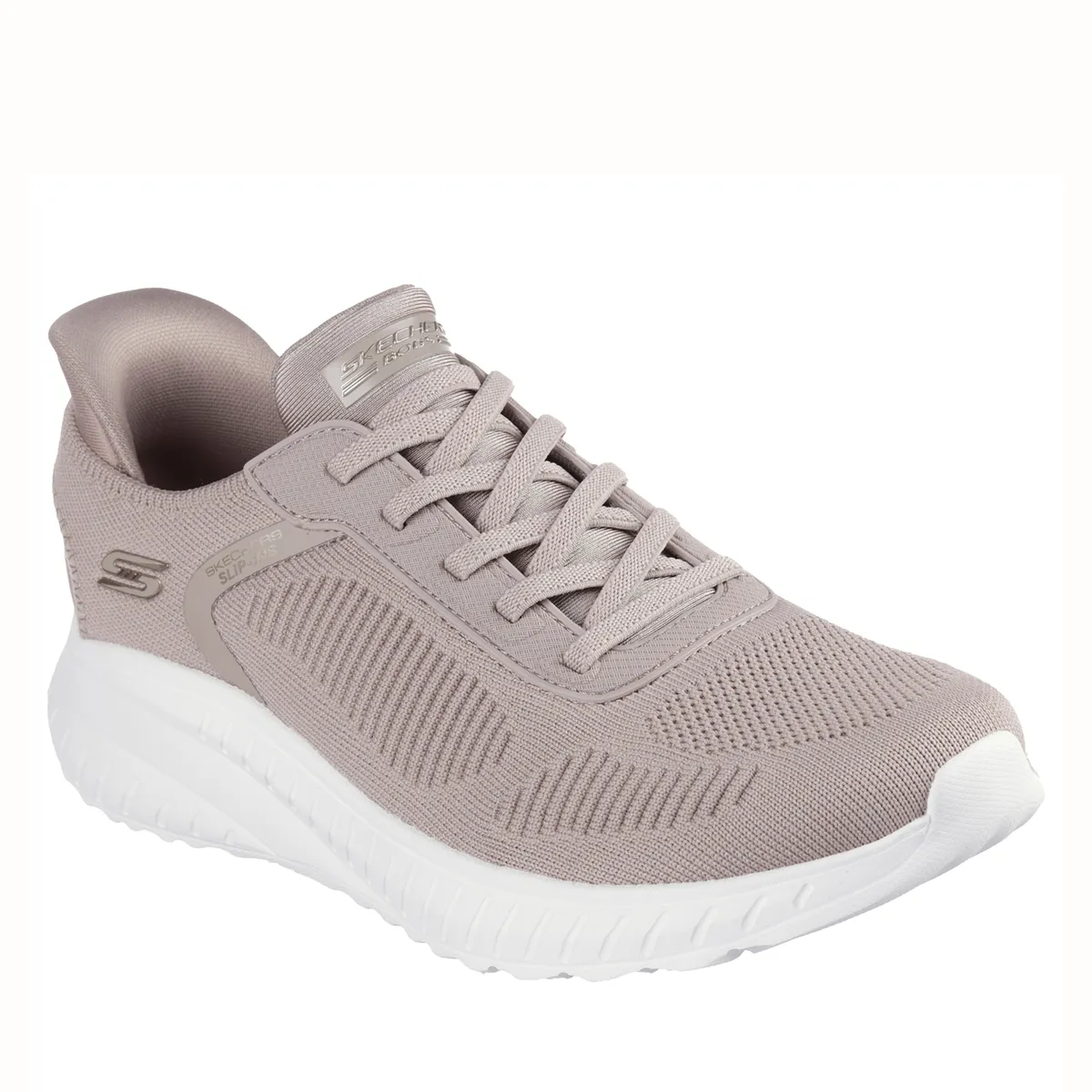 SKECHERS - Bobs Squad Chaos Zapatilla Urbana Mujer Beige Skechers