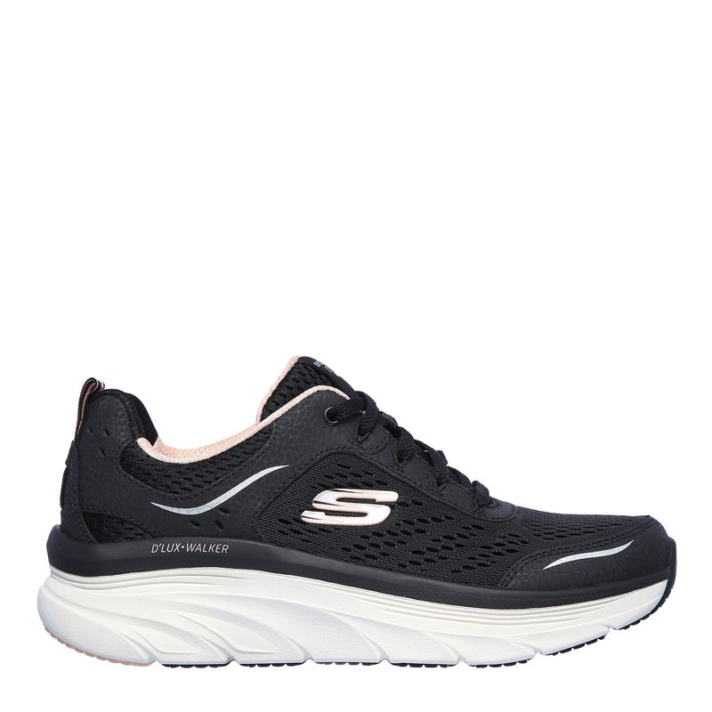 SKECHERS - Zapatilla Urbana Mujer Cuero Negro Skechers