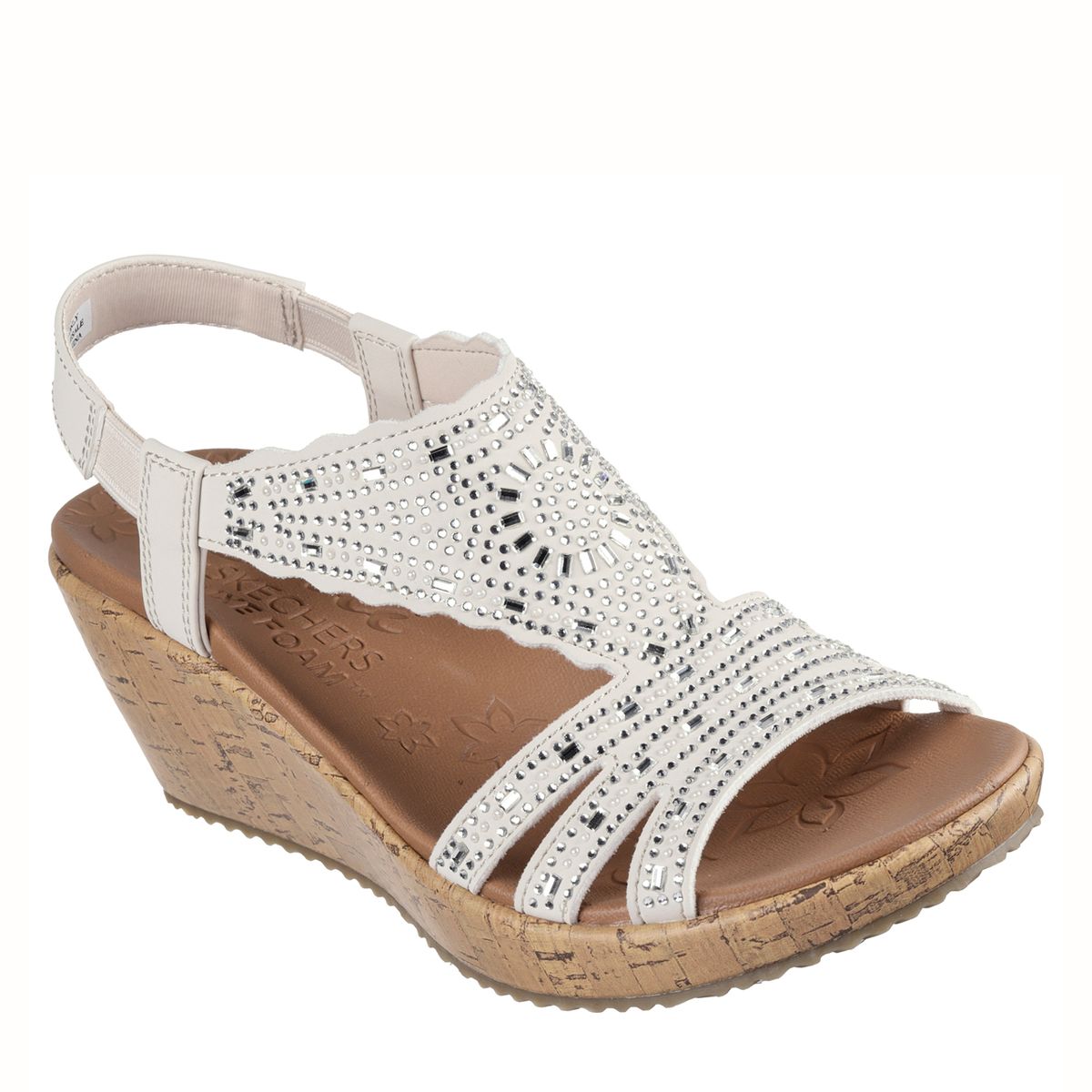 SKECHERS - Sandalia Mujer Blanco Skechers