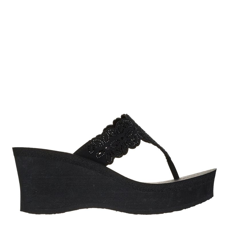 SKECHERS - Sandalia Mujer Negro Skechers