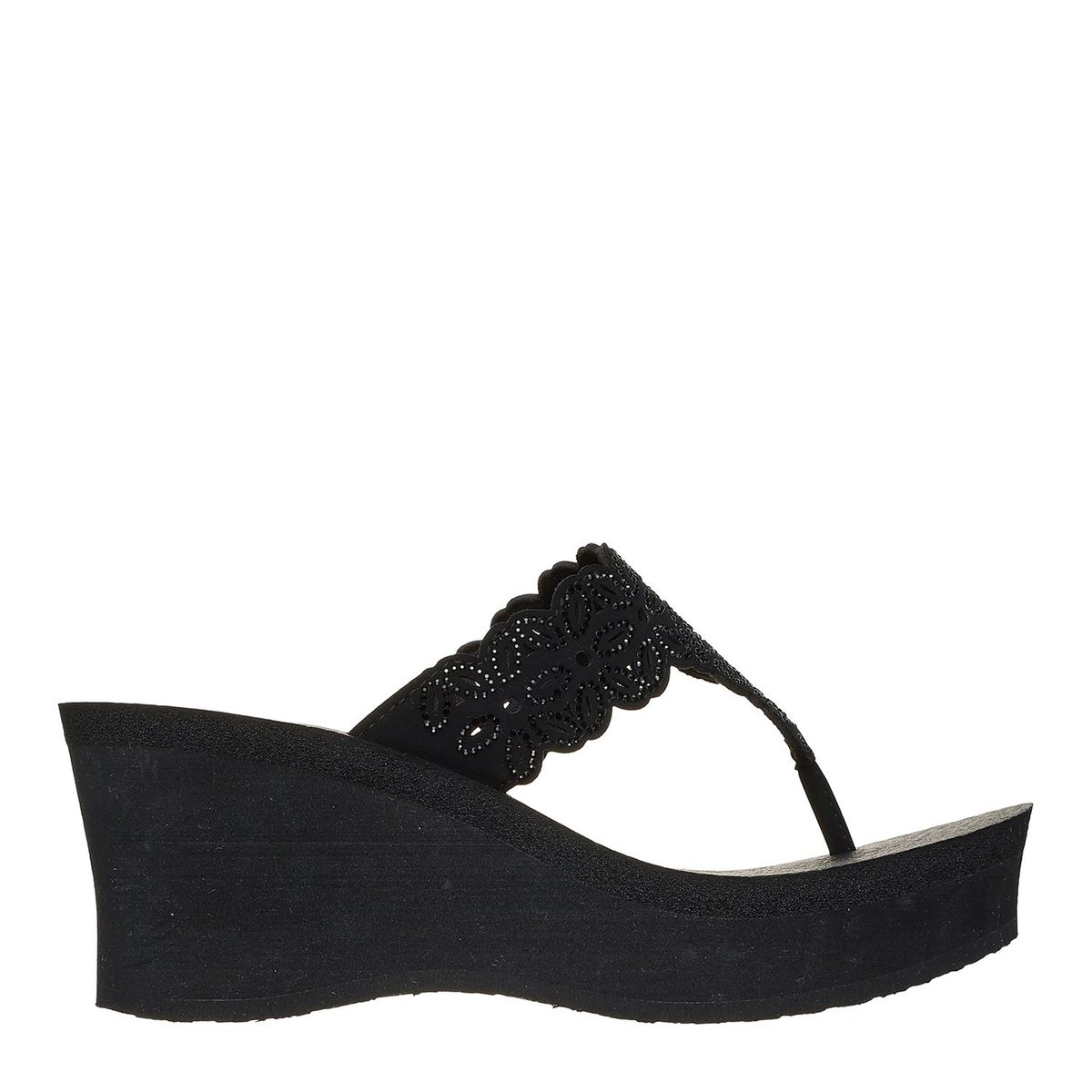 SKECHERS - Sandalia Mujer Negro Skechers