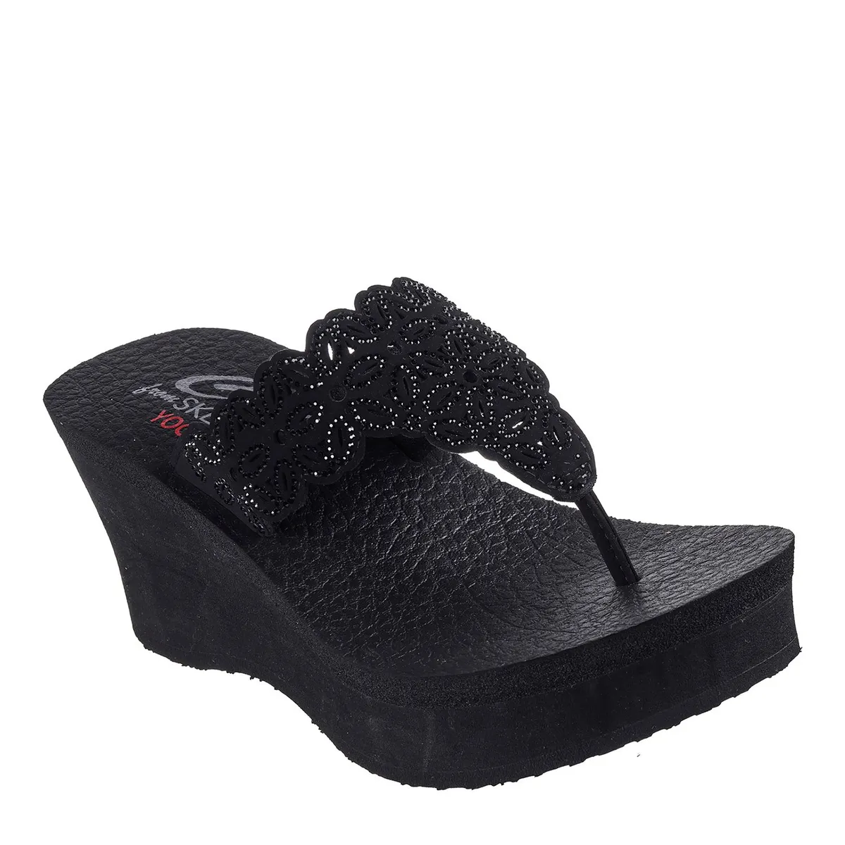 SKECHERS - Sandalia Mujer Negro Skechers