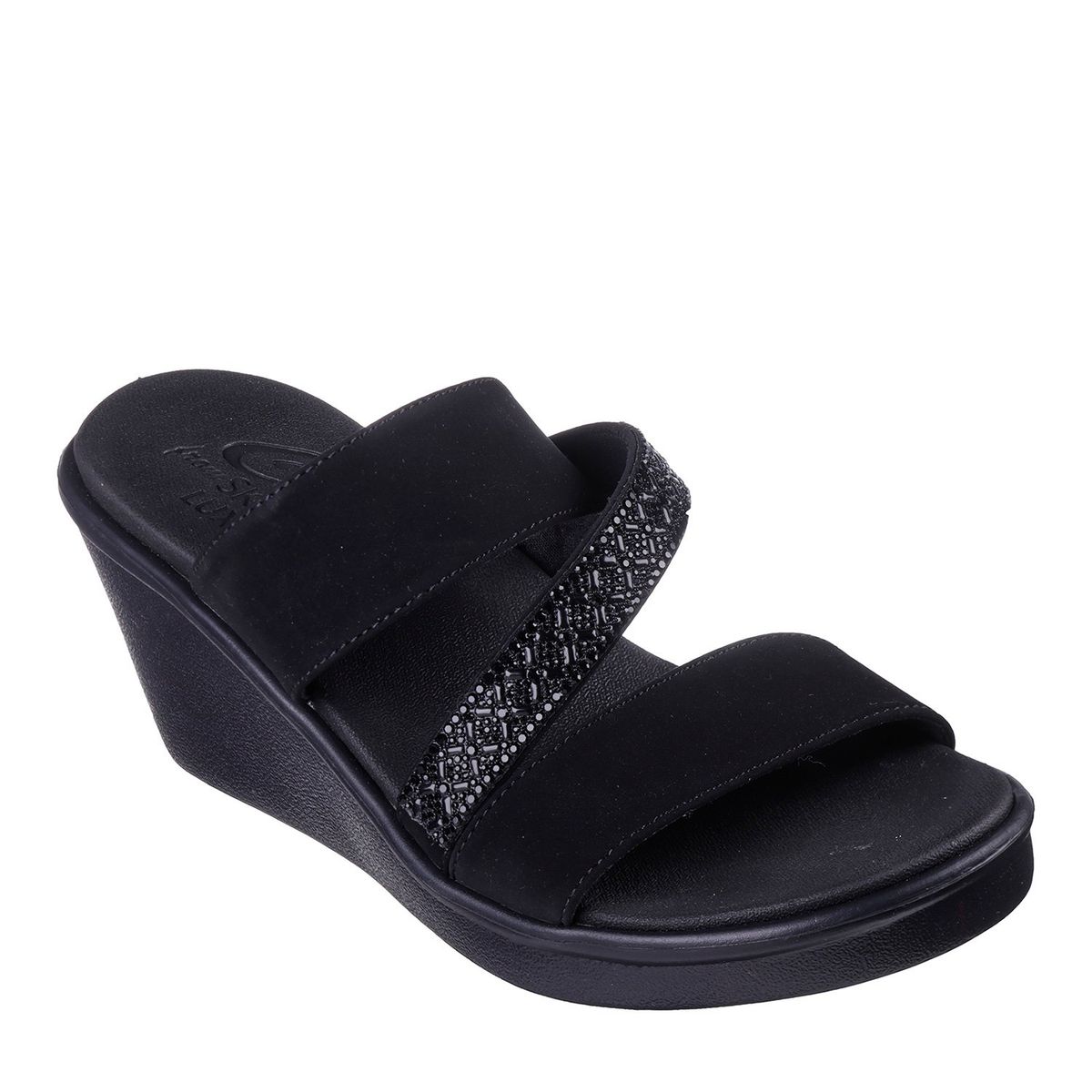 SKECHERS - Sandalia Mujer Negro Skechers