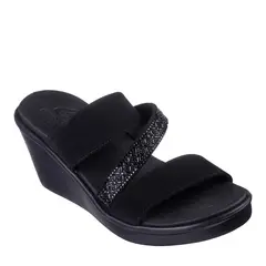 SKECHERS - Sandalia Mujer Negro