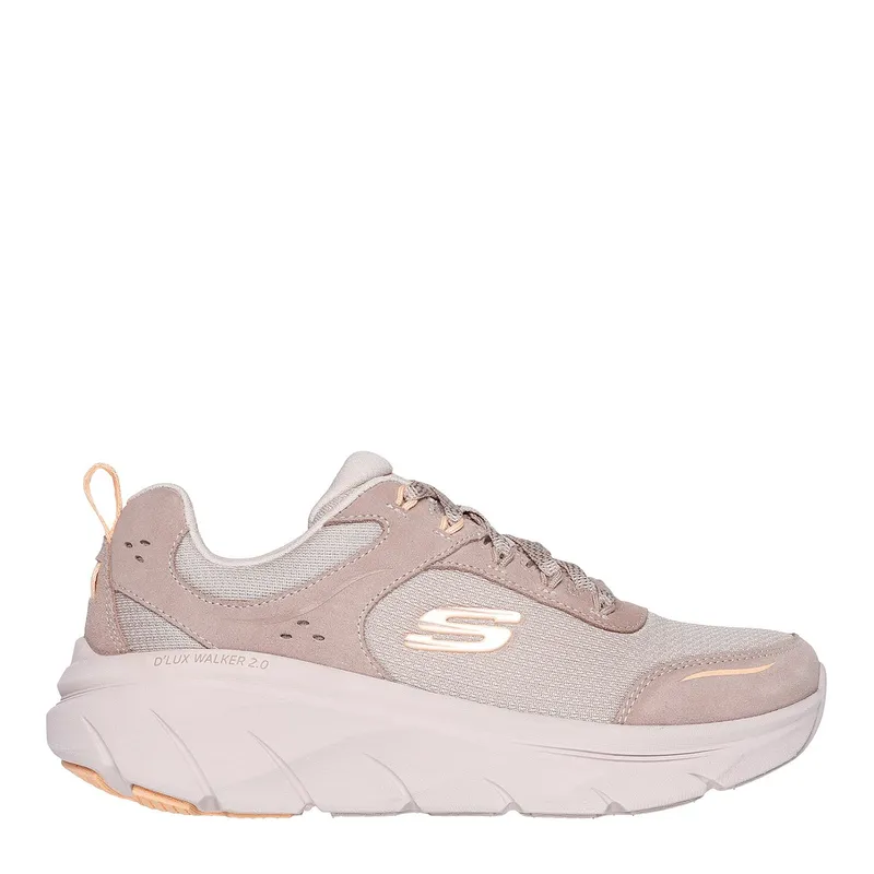 SKECHERS - Zapatilla Urbana Mujer Cuero Beige Skechers
