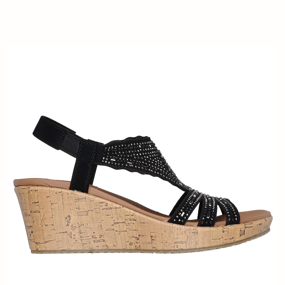 SKECHERS - Sandalia Mujer Negro Skechers