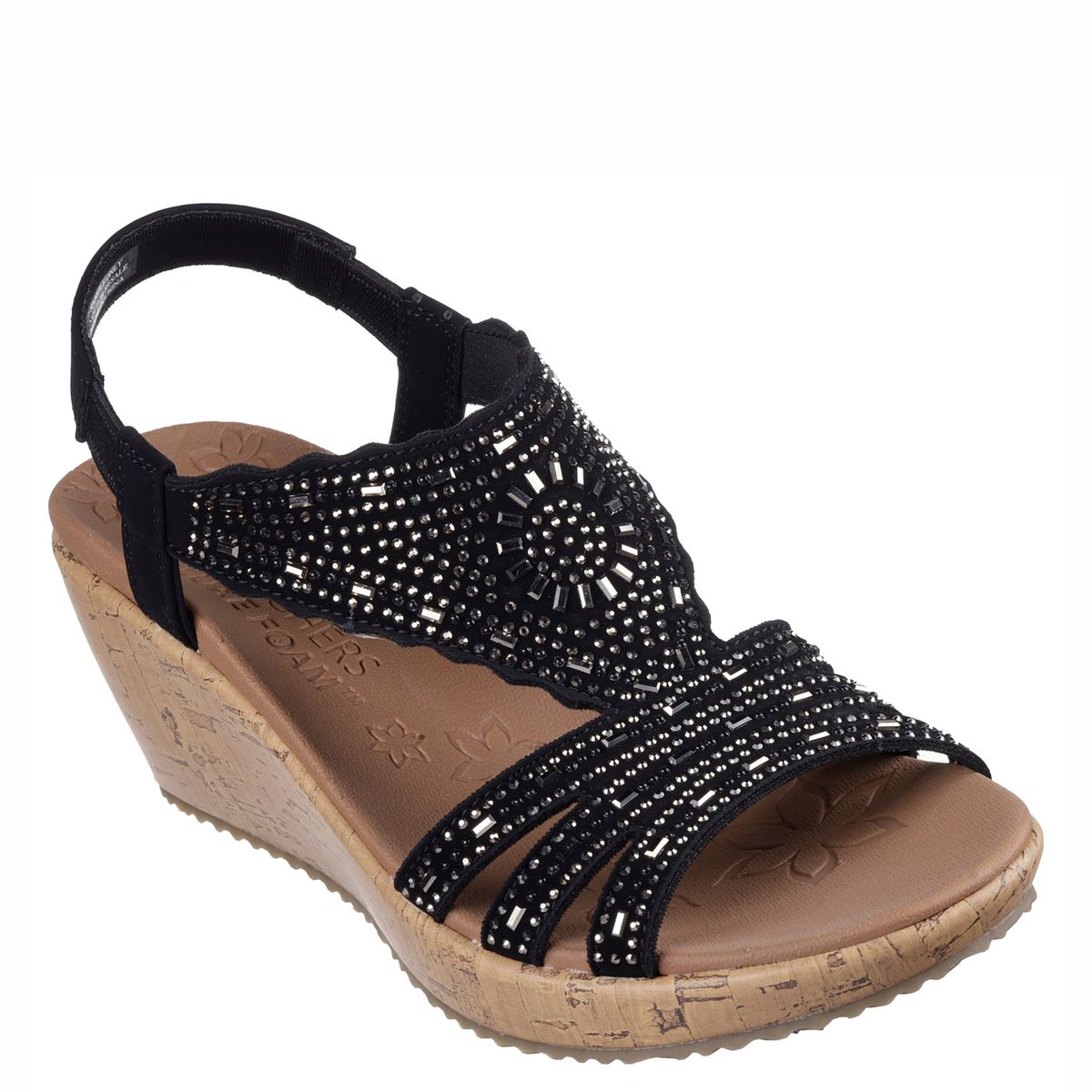 SKECHERS - Sandalia Mujer Negro Skechers
