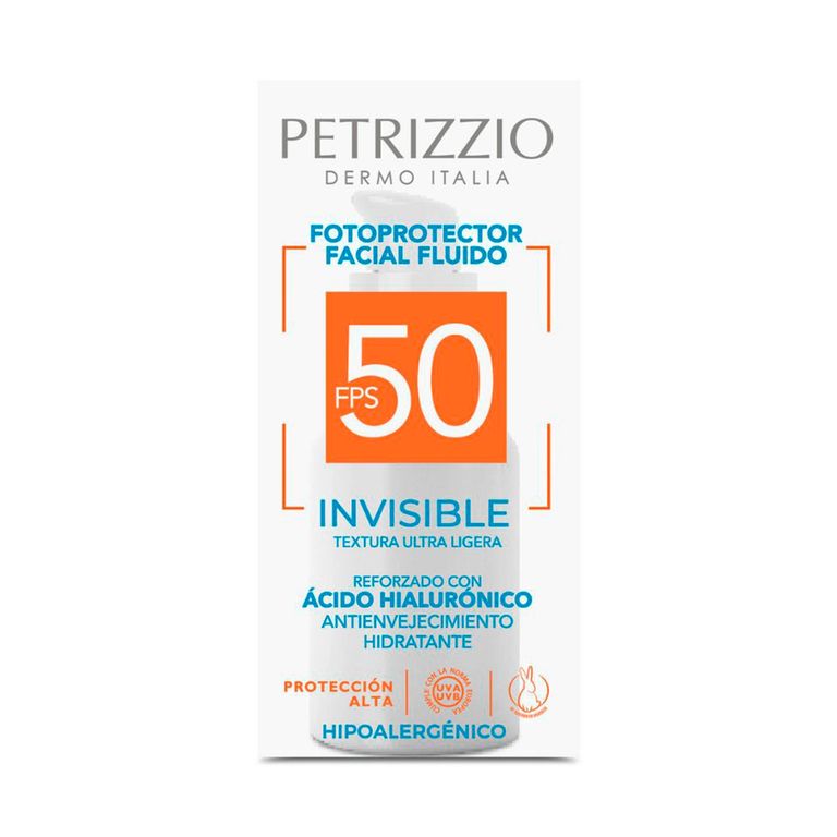 Protector Solar Rostro Fluido Invisible Fps 50