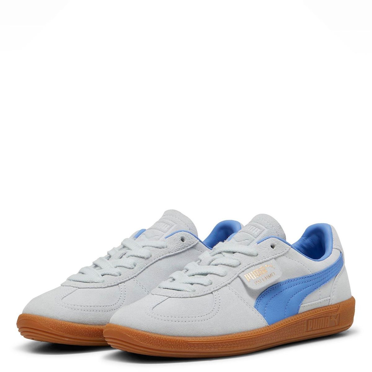PUMA - Palermo Zapatilla Urbana Unisex Cuero Gris Puma
