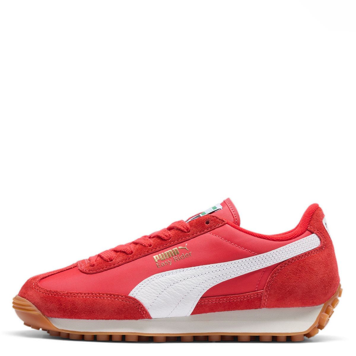 PUMA - Easy Rider Vintage Zapatilla Urbana Mujer Cuero Rojo Puma