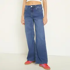 SYBILLA - Jeans Wide Leg Tiro Alto Mujer