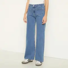 SYBILLA - Jeans Wide Leg Tiro Alto Mujer