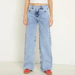 SYBILLA - Jeans Wide Leg Tiro Alto Mujer