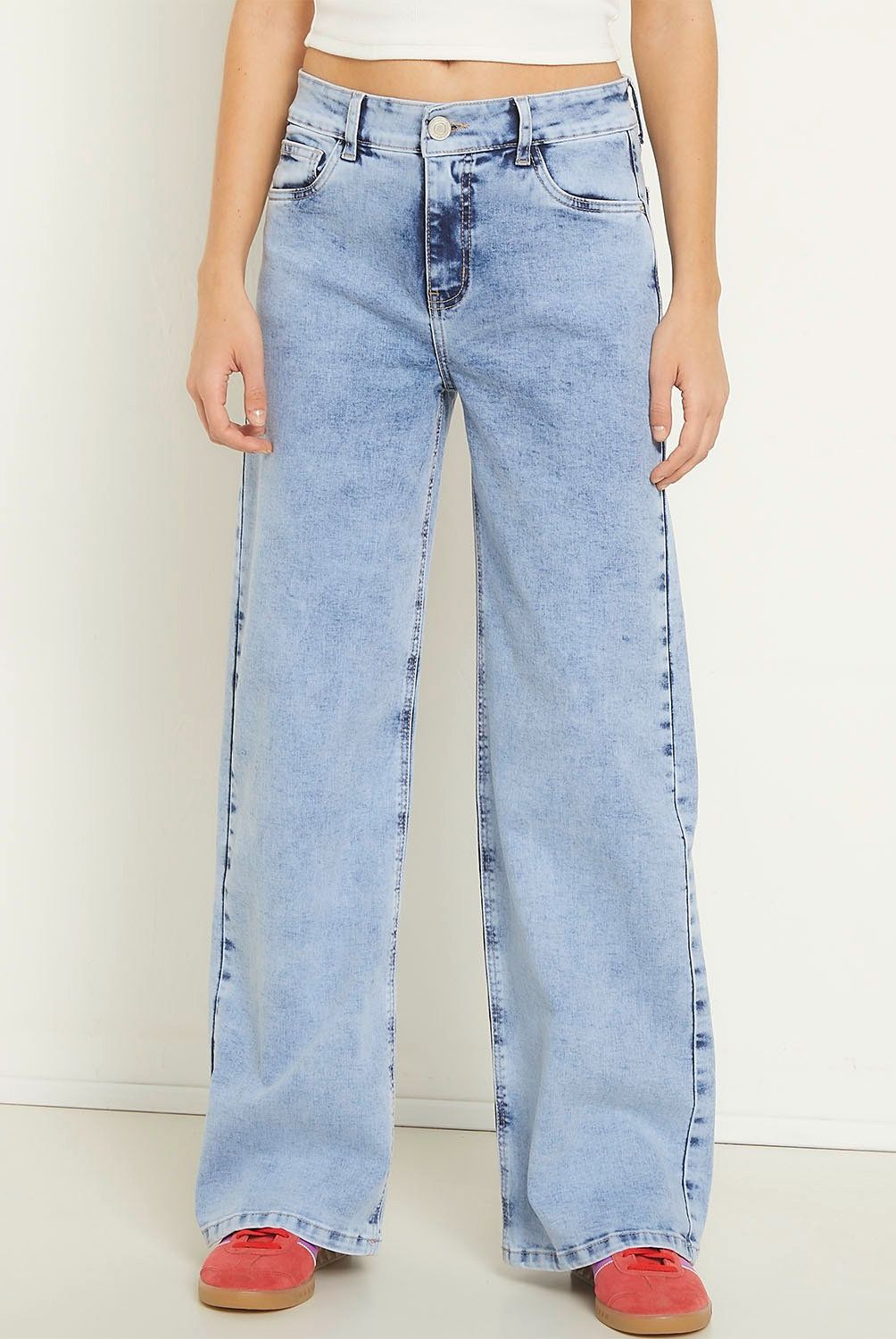 SYBILLA - Jeans Sybilla Wide Leg Tiro Alto Mujer