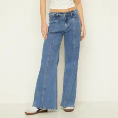 SYBILLA - Jeans Wide Leg Tiro Alto Mujer