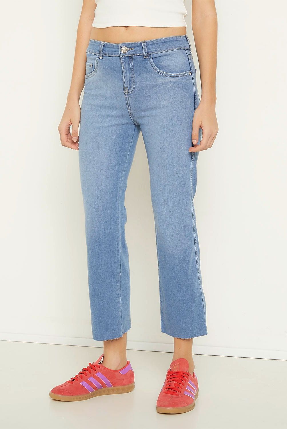 SYBILLA - Jeans Flare Tiro Alto Mujer Sybilla