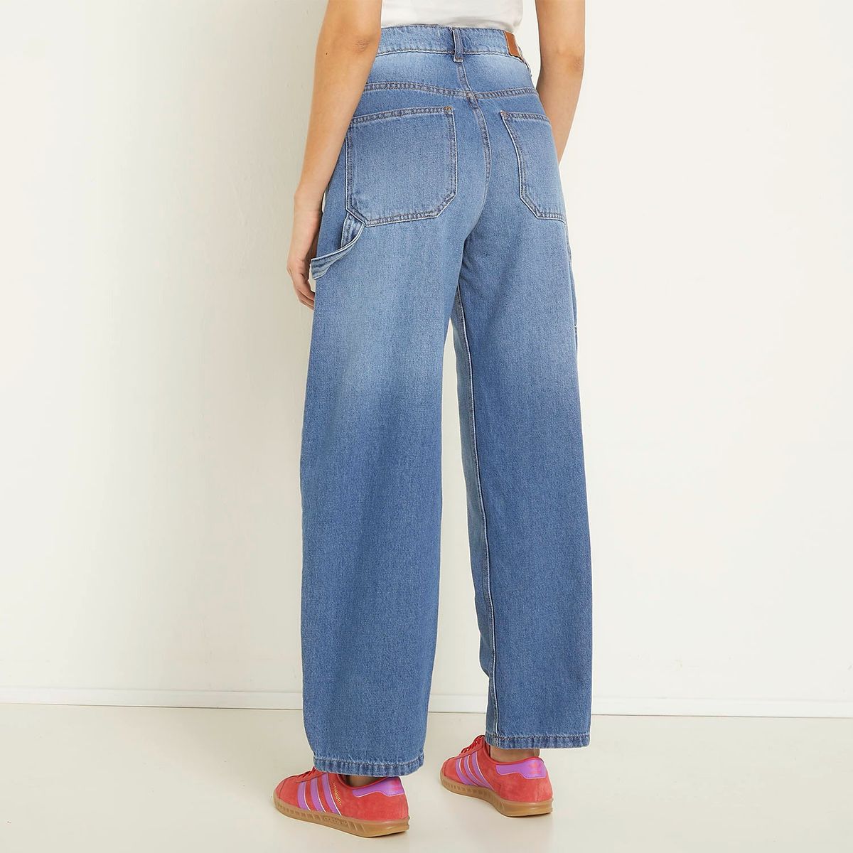 SYBILLA - Jeans Balloon Sybilla Tiro Alto 100% Algodón Mujer