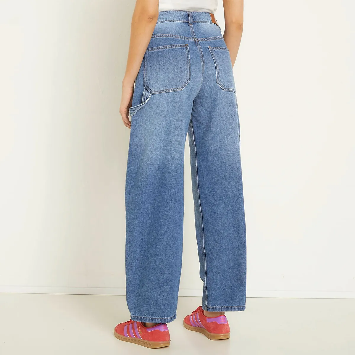 SYBILLA - Jeans Balloon Sybilla Tiro Alto 100% Algodón Mujer