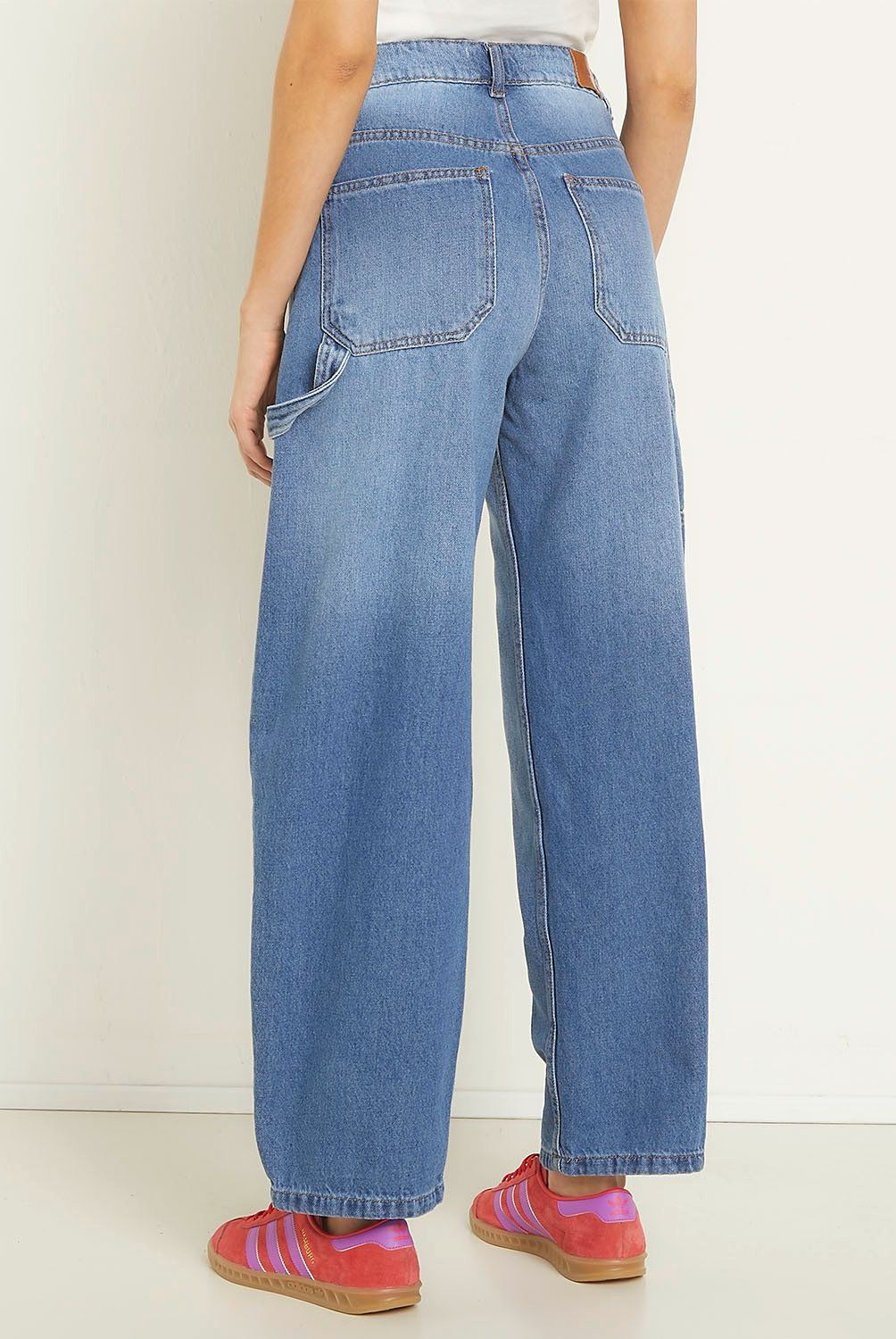 SYBILLA - Jeans Balloon Sybilla Tiro Alto 100% Algodón Mujer