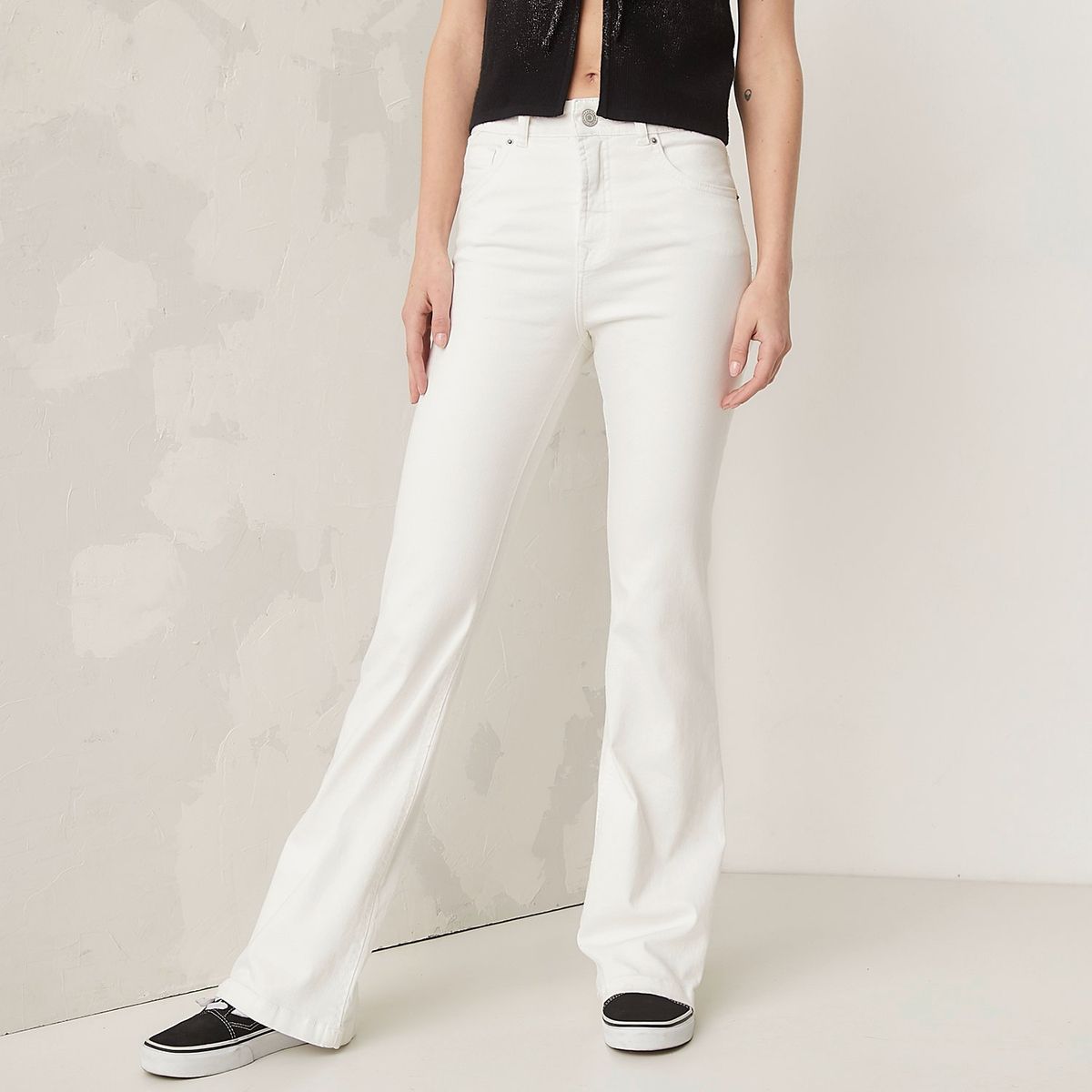 AMERICANINO - Jeans Flare Tiro Alto Mujer Americanino