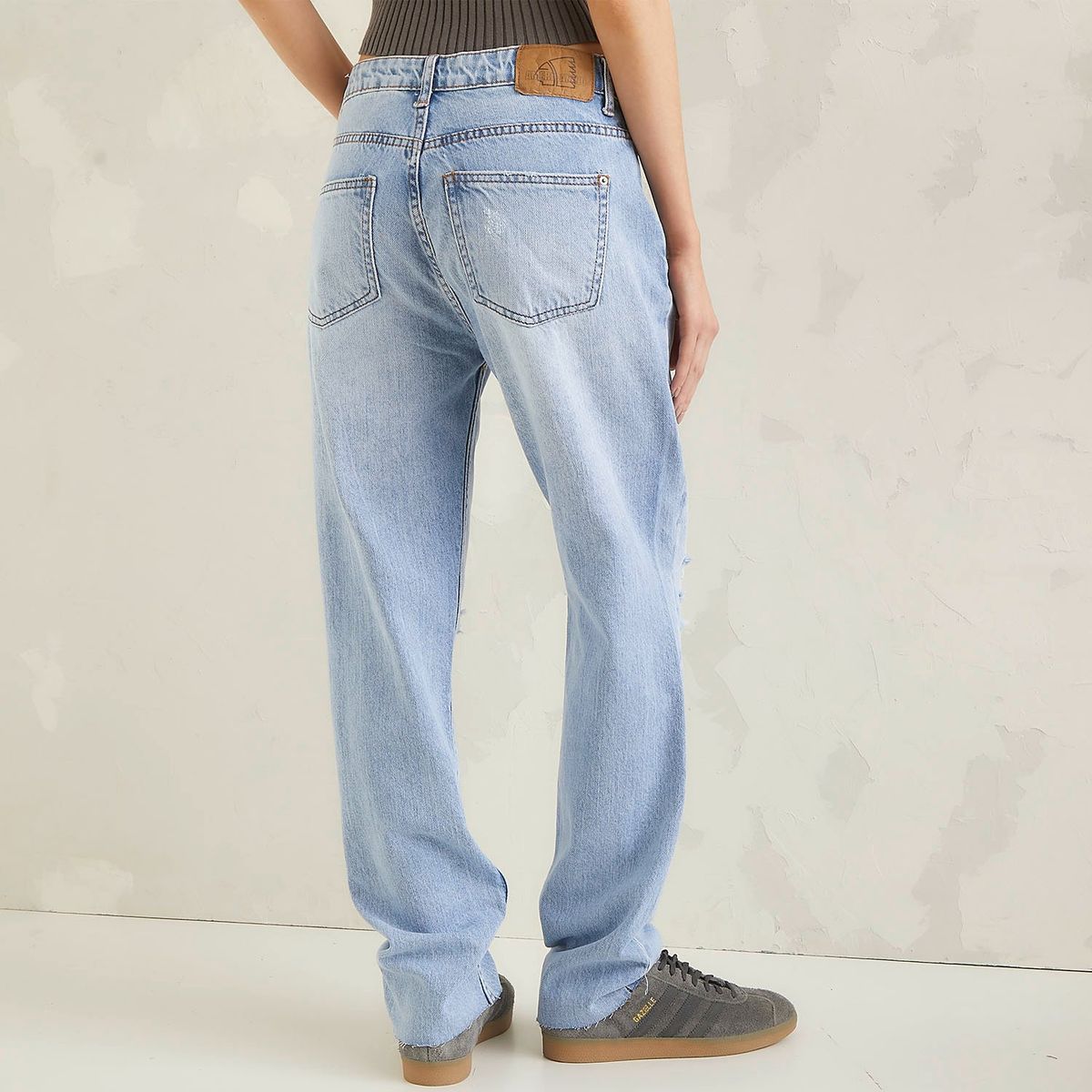 AMERICANINO - Jeans Straight Tiro Alto Mujer Americanino