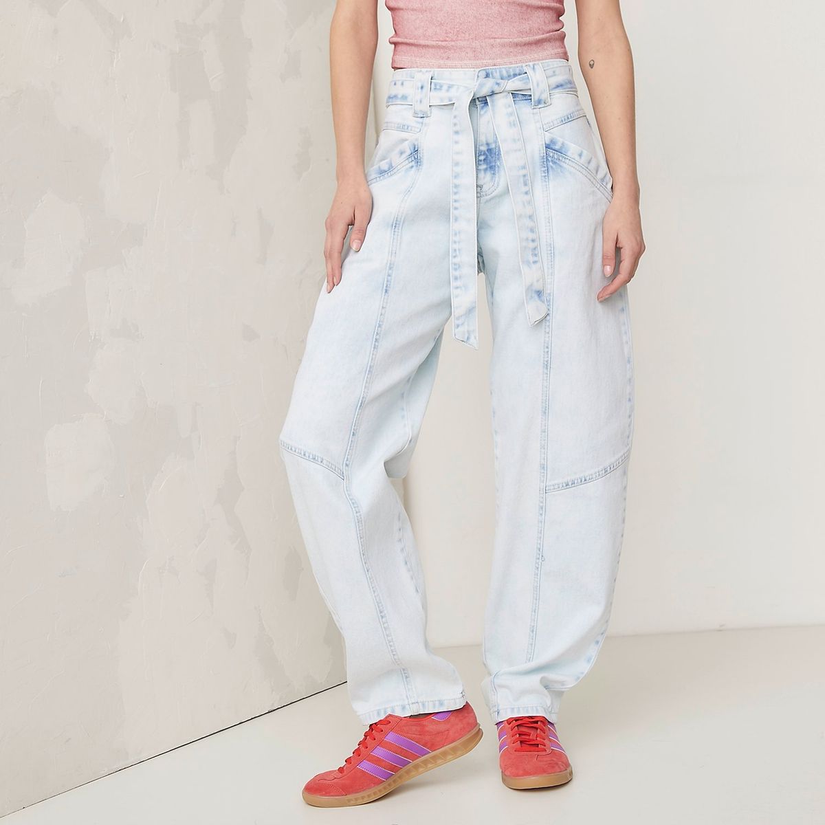 AMERICANINO - Jeans Baggy Tiro Medio Mujer Americanino