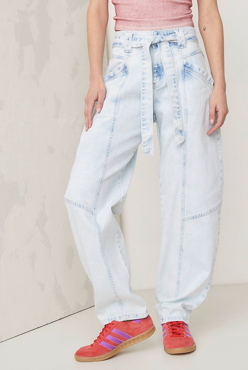 AMERICANINO - Jeans Baggy Tiro Medio Mujer Americanino