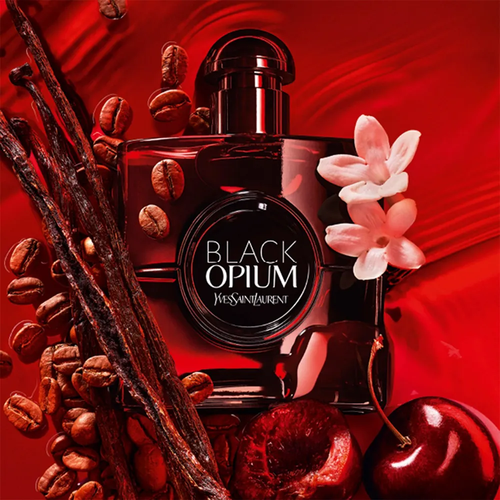 Perfume Mujer Black Opium EDP Over Red - 90 ML, foto 3