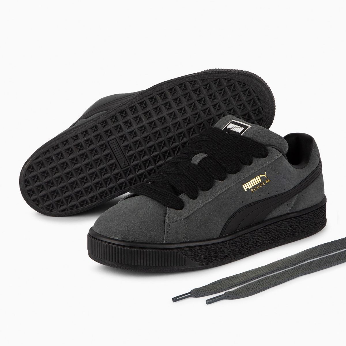 PUMA - Suede Xl Zapatilla Urbana Hombre Negro Puma