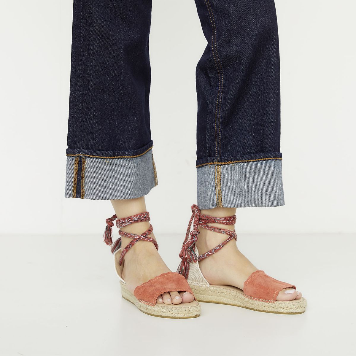 ALHAMAS - Alpargata Mujer Naranjo Alhamas