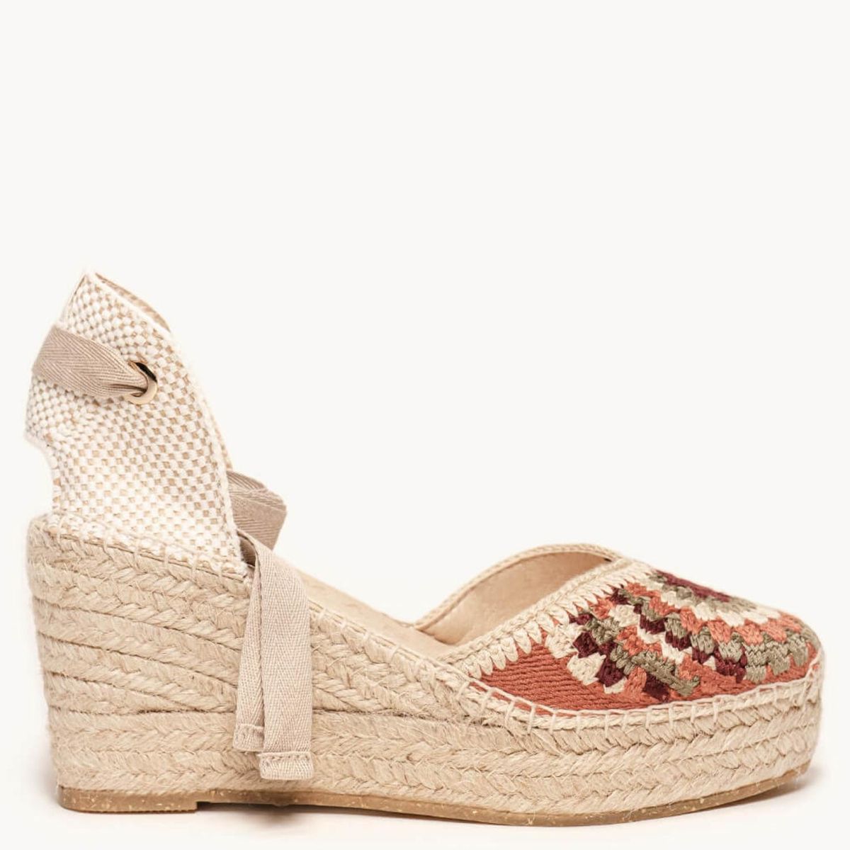 ALHAMAS - Alpargata Mujer Rojo Alhamas