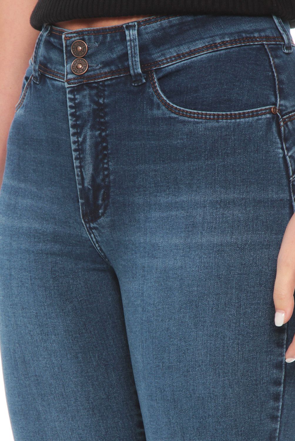 WADOS - Jeans Skinny Tiro Alto Mujer Wados