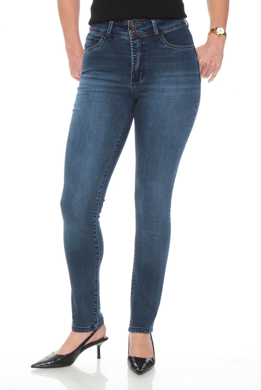WADOS - Jeans Skinny Tiro Alto Mujer Wados