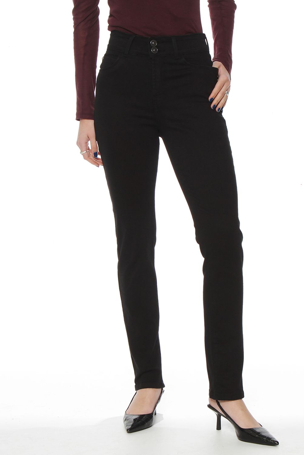 WADOS - Jeans Skinny Tiro Alto Mujer Wados