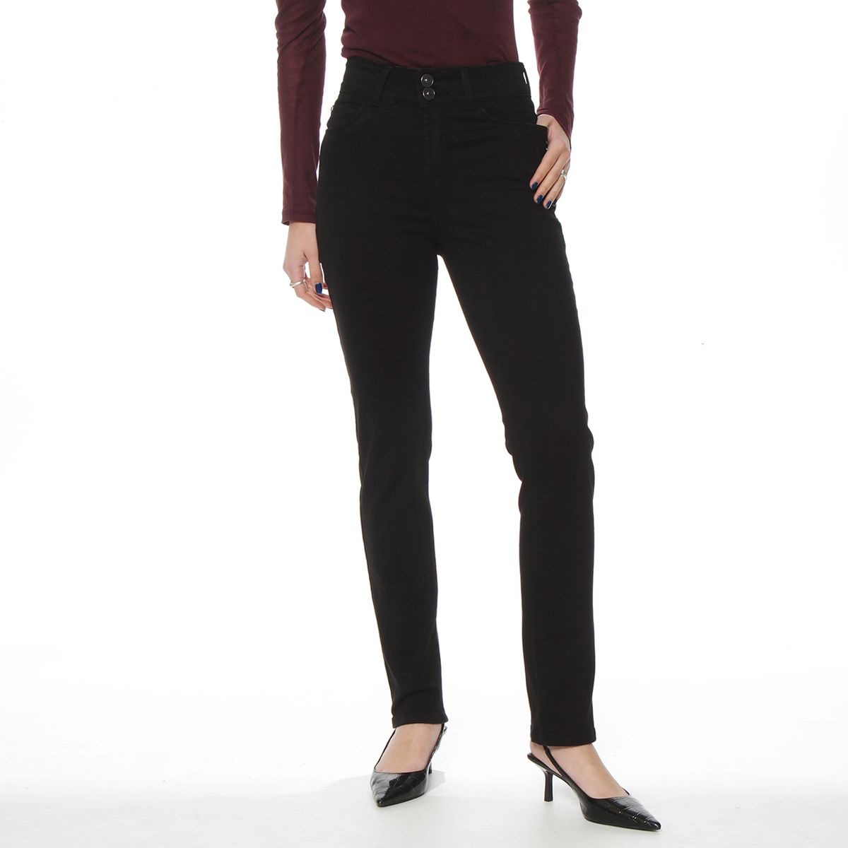 WADOS - Jeans Skinny Tiro Alto Mujer Wados