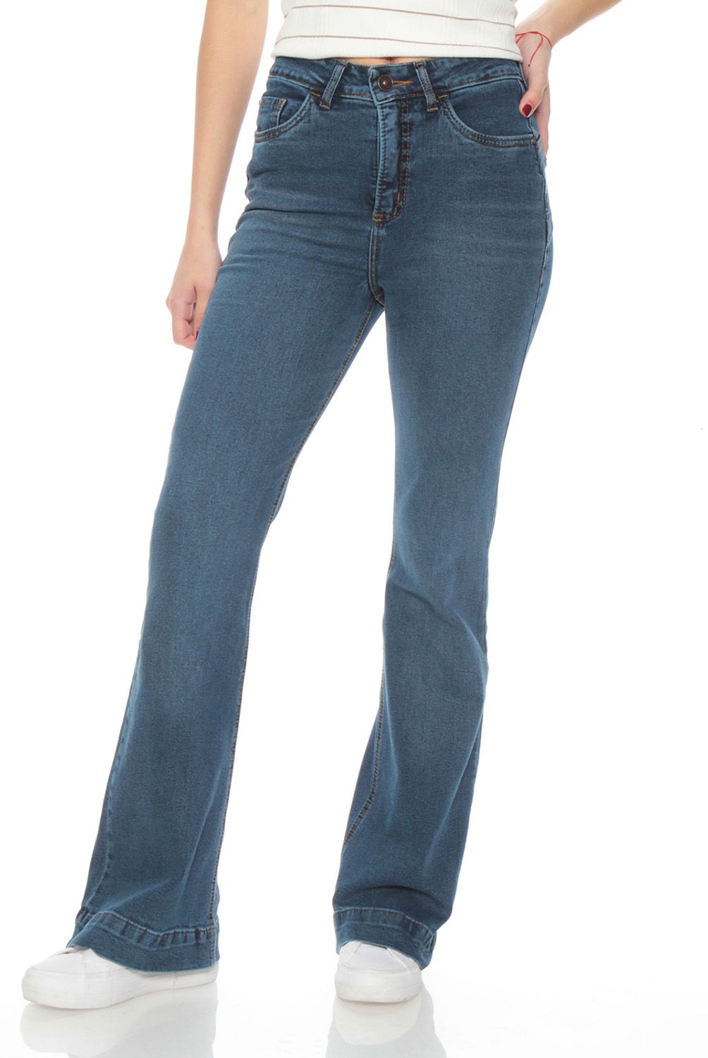 WADOS - Jeans Flare Tiro Alto Mujer Wados