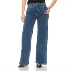 WADOS - Jeans Wide Leg Tiro Alto Mujer