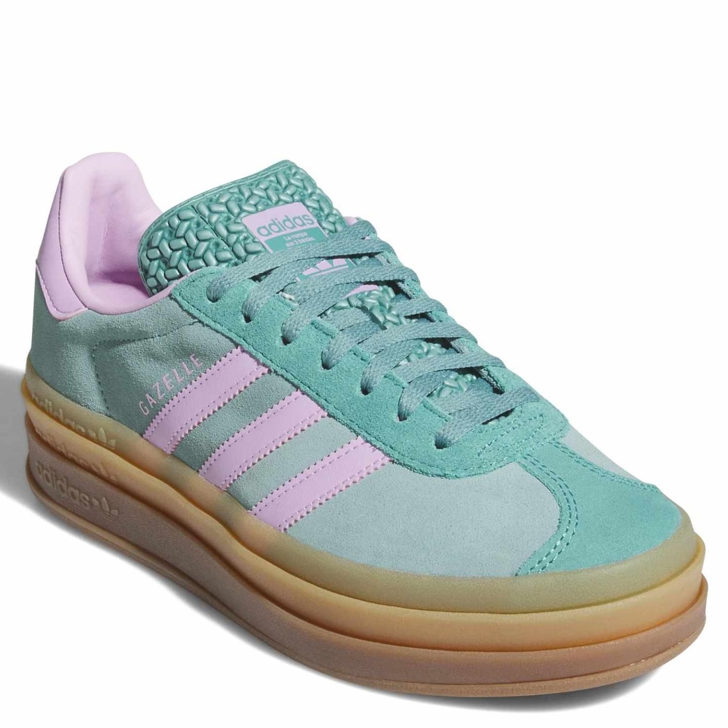 adidas gazelle silver green womens adidas Gazelle Indoor Rosas y Azules Mujer JI1371
