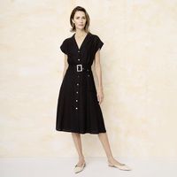 Vestido Largo Lino Mujer S.Cocci