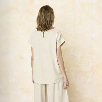 Imagen 2 del producto Blusa Manga Corta Lino Mujer S.Cocci