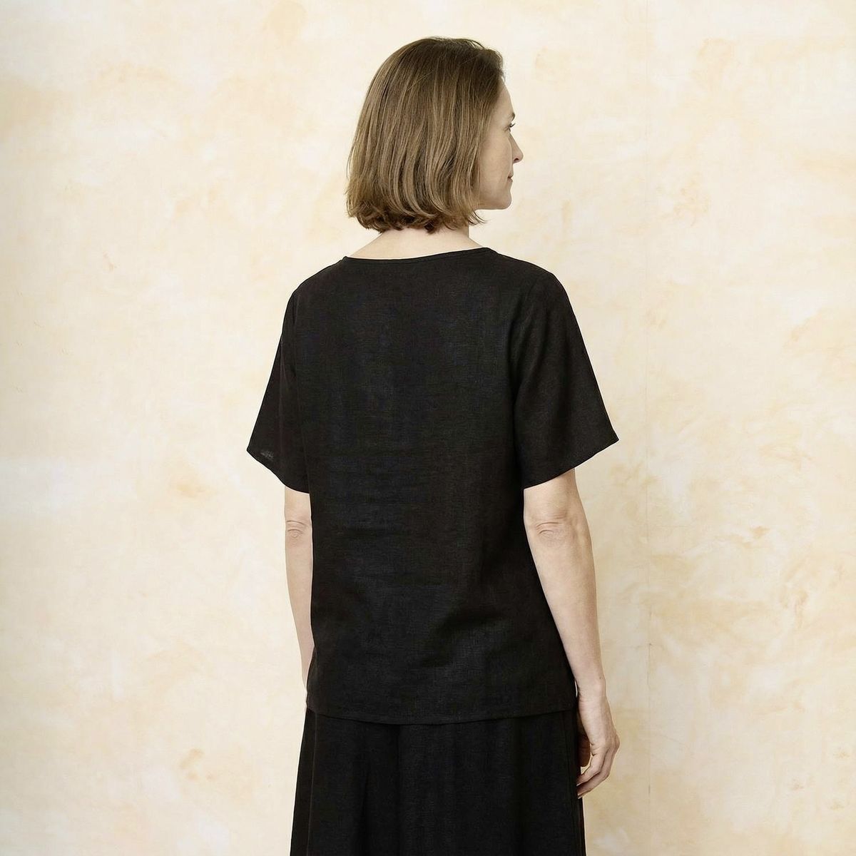 S COCCI - Blusa Lino con Collar Mujer S.Cocci