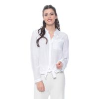 Blusa Manga Larga Algodón Mujer