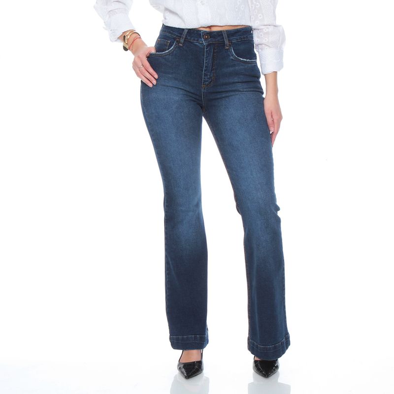 WADOS - Jeans Flare Tiro Alto Mujer Wados