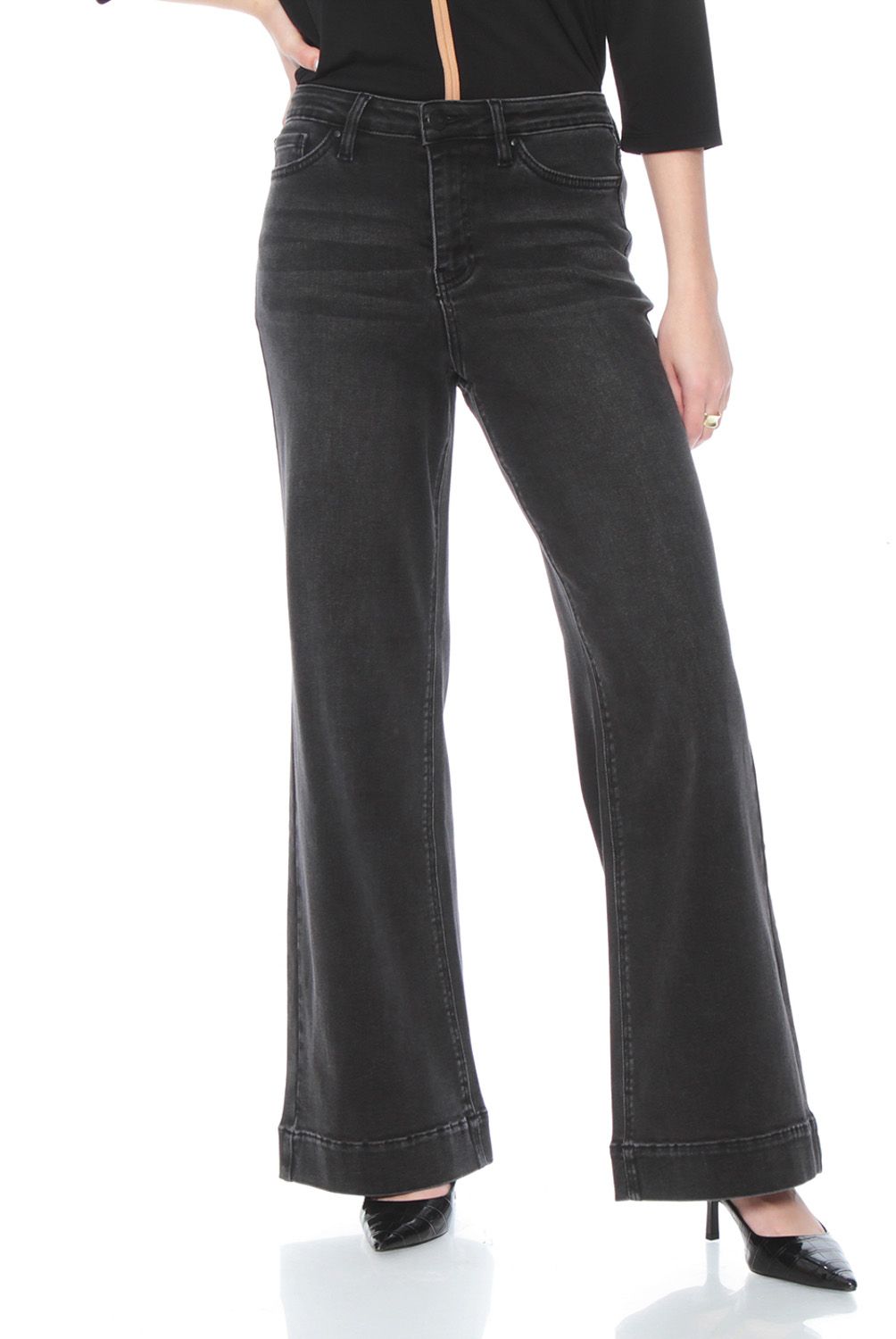 WADOS - Jeans Wide Leg Tiro Alto Mujer Wados